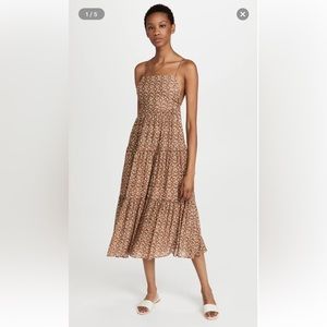 Floral print midi dress